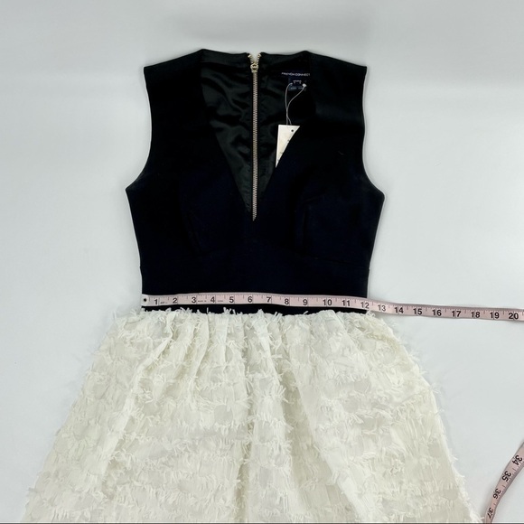 French Connection Summer Sky Fringe Dress New - Picture 9 of 16